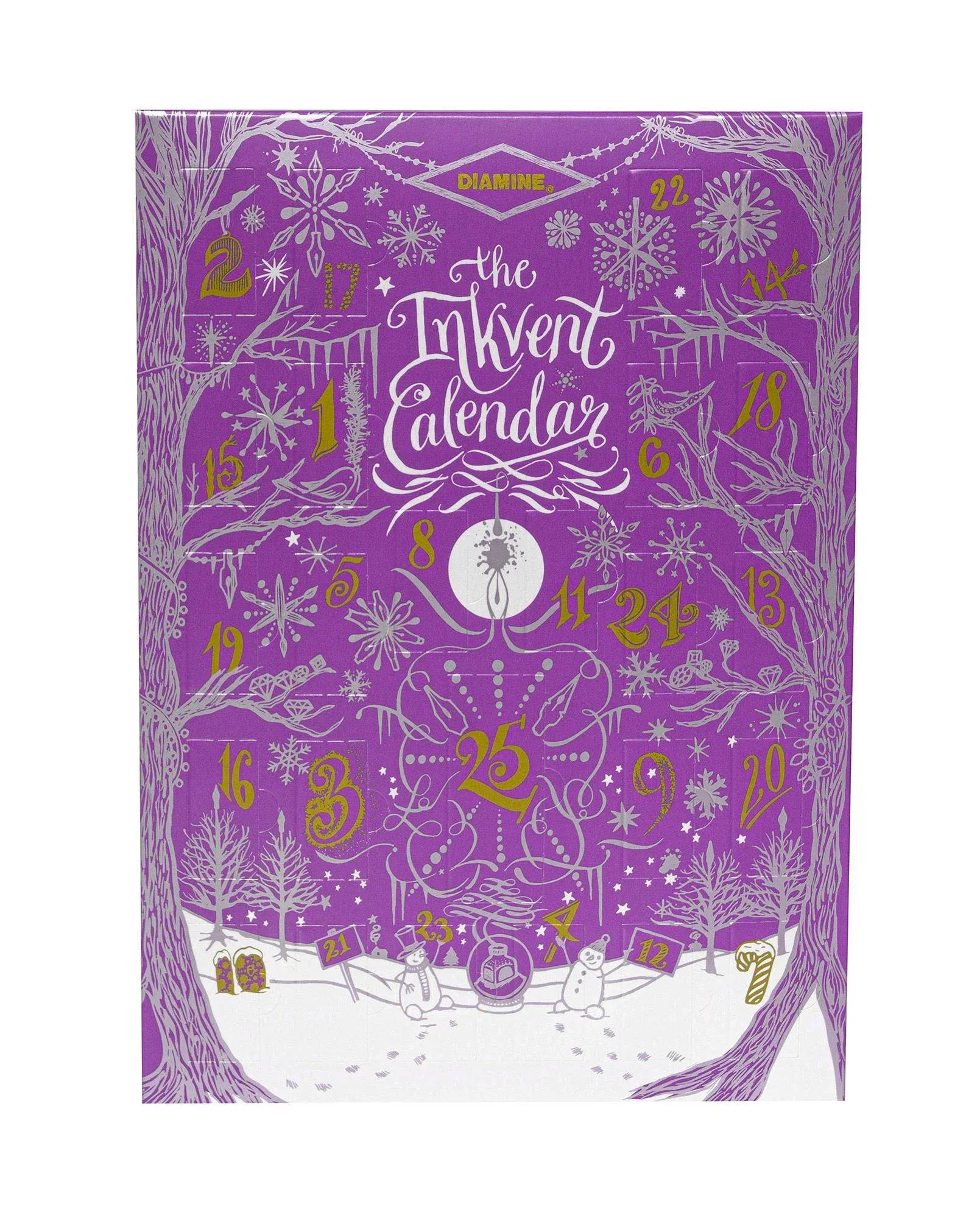 Diamine Inkvent Calendar - Festive Themed - Purple - 2023 - NEW