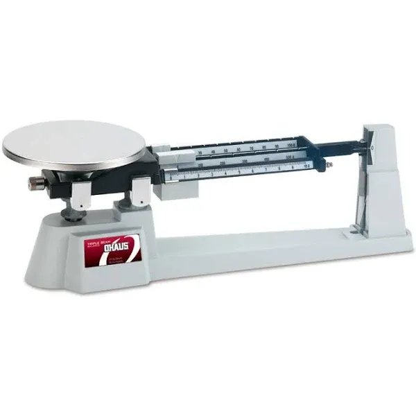 Ohaus 80000012 Triple Beam Mechanical Balance With Stainless Steel Plate 610G C