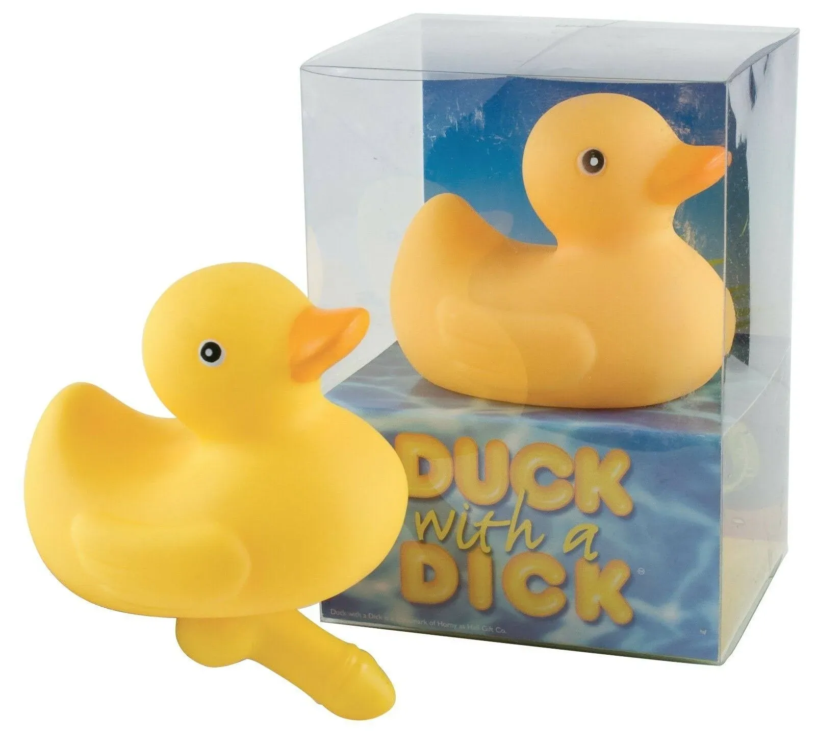 DUCK WITH A DICK Rubber Duck Bath Time Toy Adult Fun Humour Gift