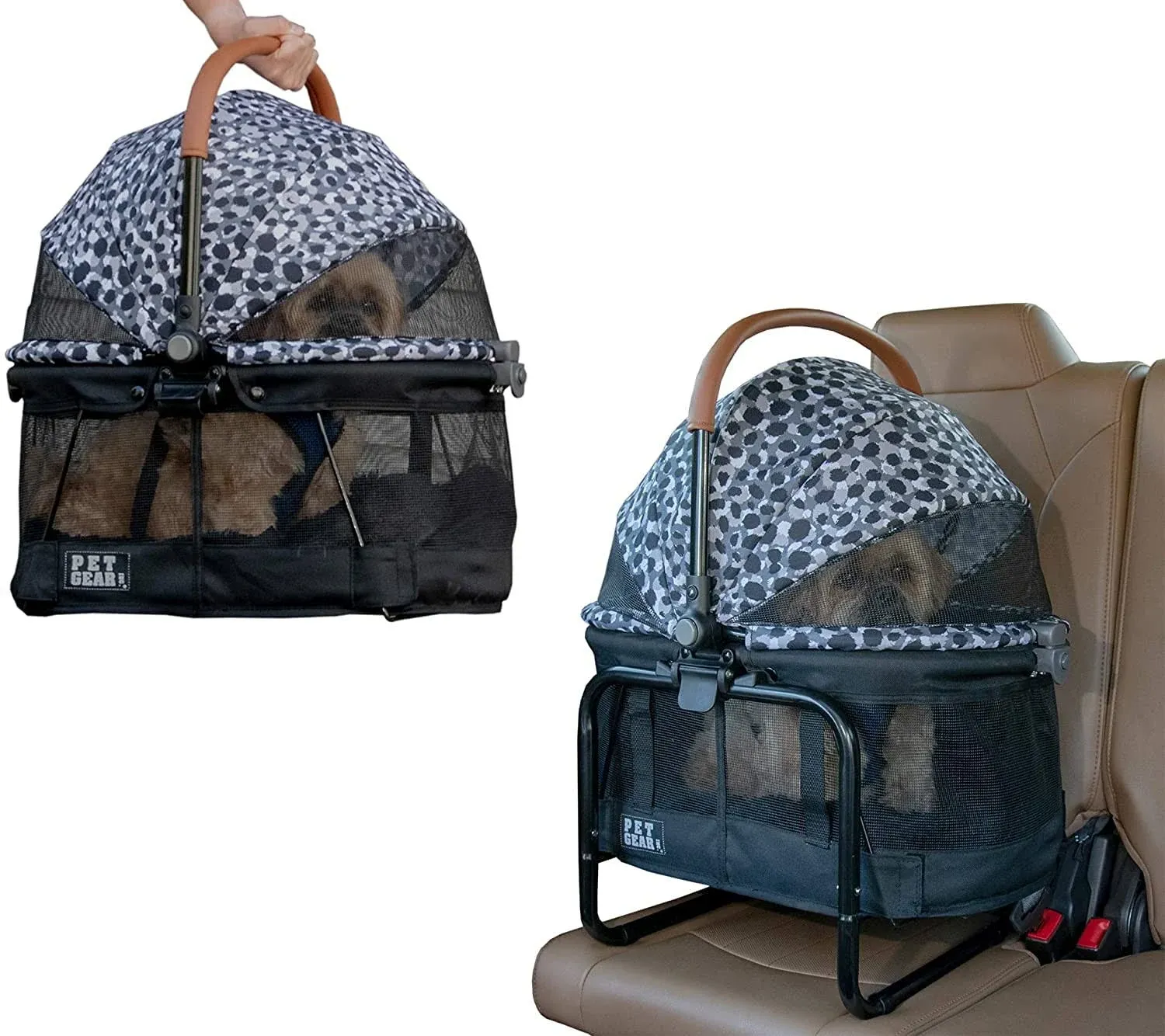 Pet Gear PG1140NZGAU Gray Animal View 360 Booster Travel System