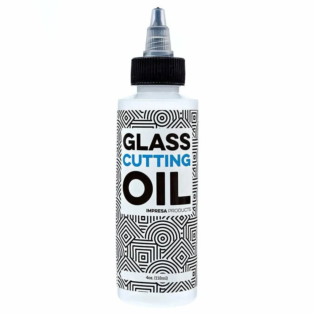 Glass Cutting Oil with Precision Application Top - 4 Ounces - Made in USA Custom ...