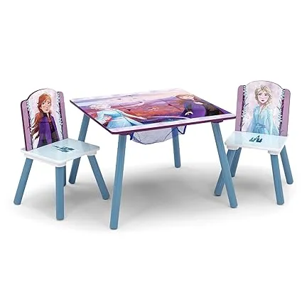 Disney Frozen II Table and Chair Set with Storage by Delta Children