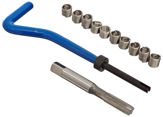E-Z Lok EK20810 Helical Threaded Insert Kit, 304 Stainless Steel, 1/4"-20 Thread Size, 0.250" Installed Length (Pack of 10)