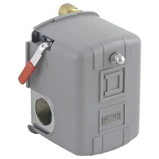 Square D 9013FSG2J24P Pressure Switch, Stndard, 5 to 65 psi, DPST