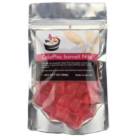 Cakeplay Isomalt Nibs One 7-oz Pack - Pink