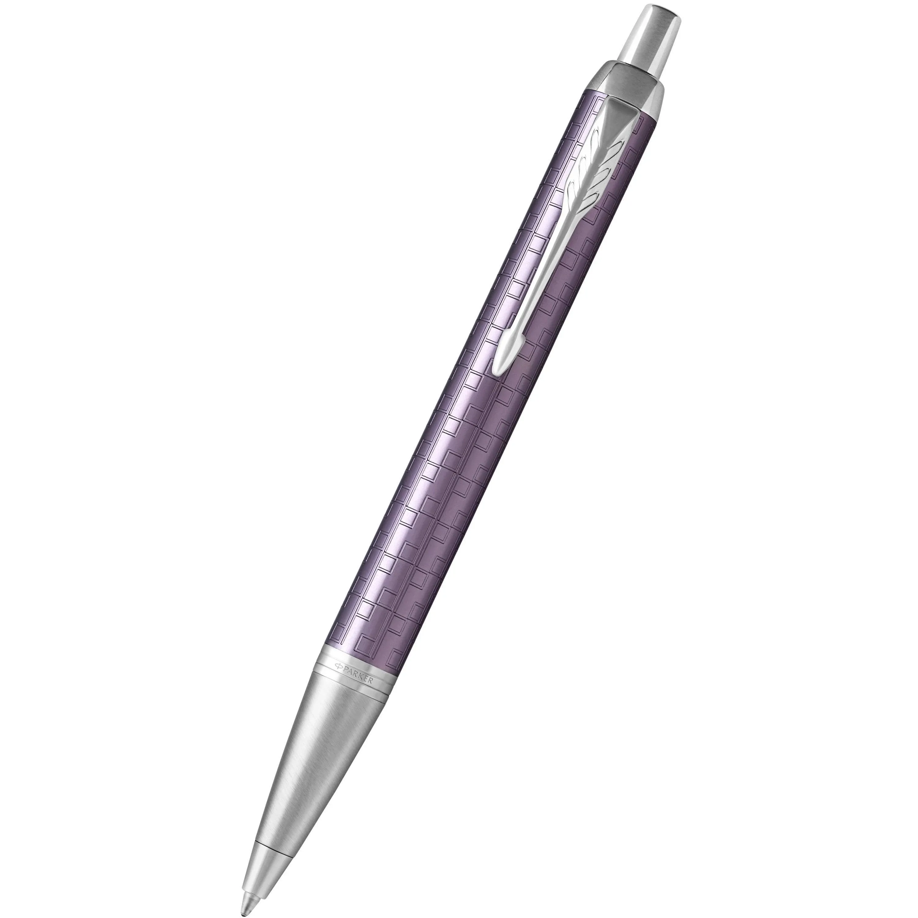 Parker IM Ballpoint Pen, Premium Dark Violet and Chrome with Medium Point Black Ink Refill (1975568)