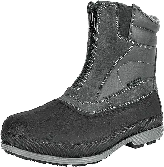 NORTIV 8 Men's Insulated Waterproof Winter Snow Boots Warm Outdoor Boots for Cold Weather