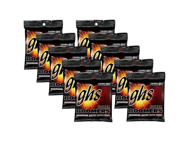 GHS Boomers Medium Electric Guitar Strings 10-Pack