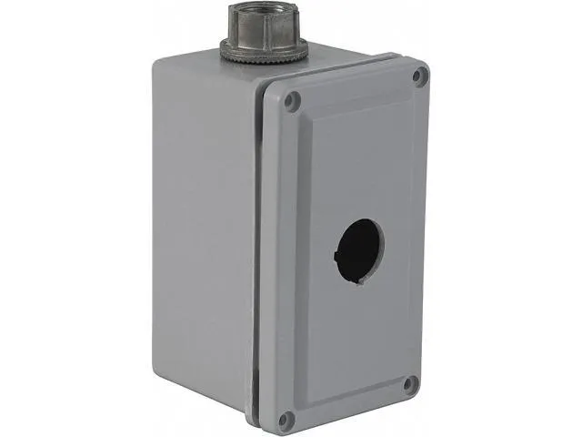 SCHNEIDER ELECTRIC 9001SKY1 Pushbutton Enclosure,30mm,1 Hole,Plastic