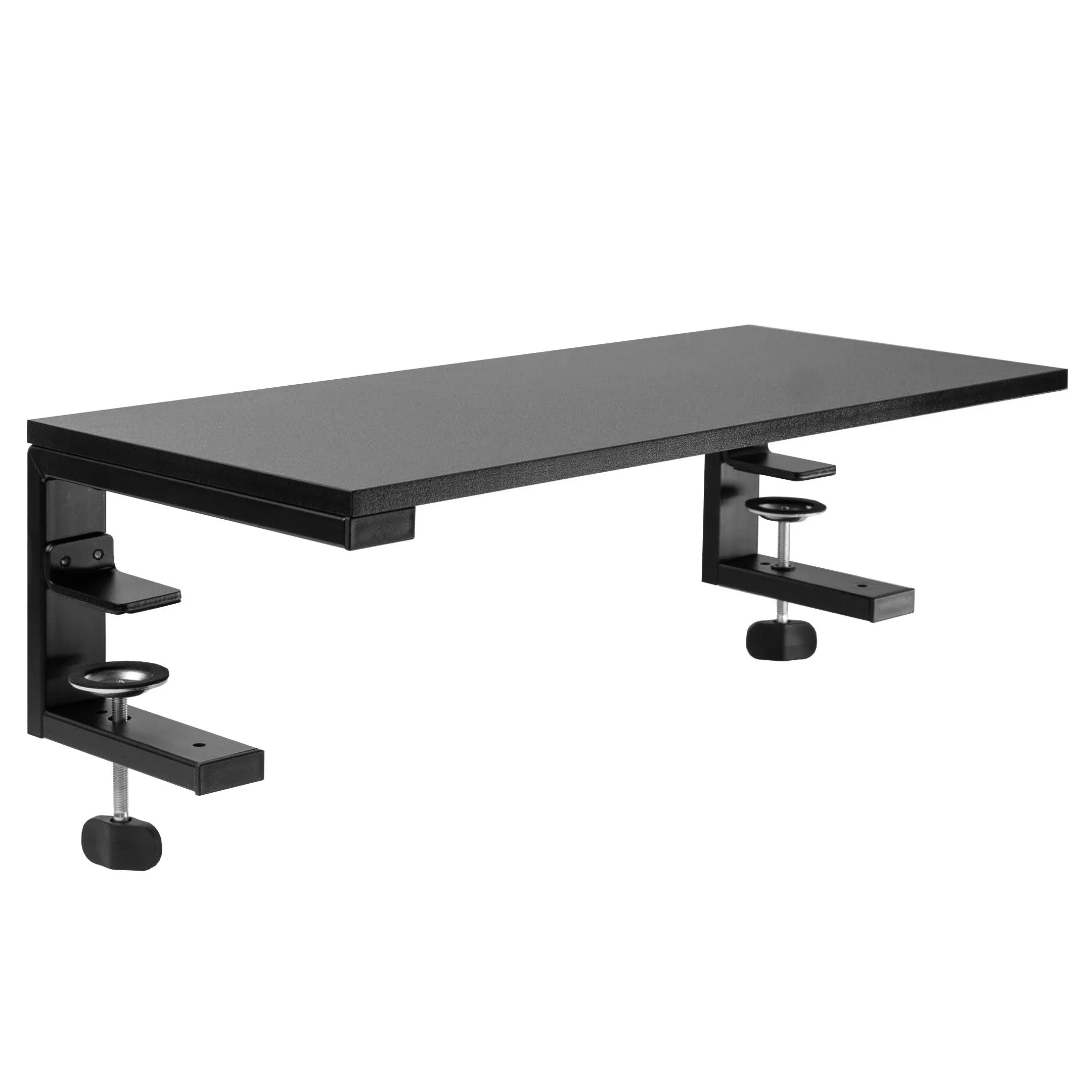 VIVO Black 22" Clamp-on Desk Extension Shelf