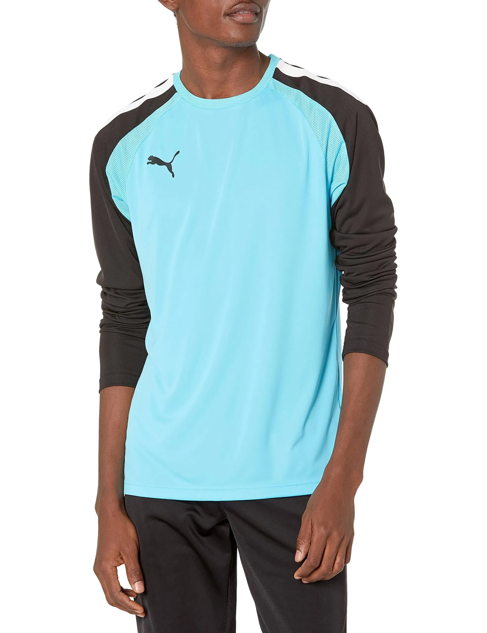 Puma Team Pacer Goalkeeper Long Sleeve Jersey - Blue-Black-Men Medium