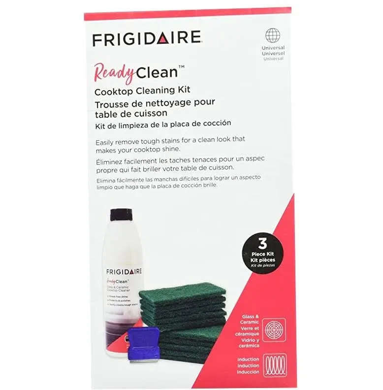 Frigidaire ReadyClean Cooktop Cleaning Kit, Good for use on heavy, burnt on soil