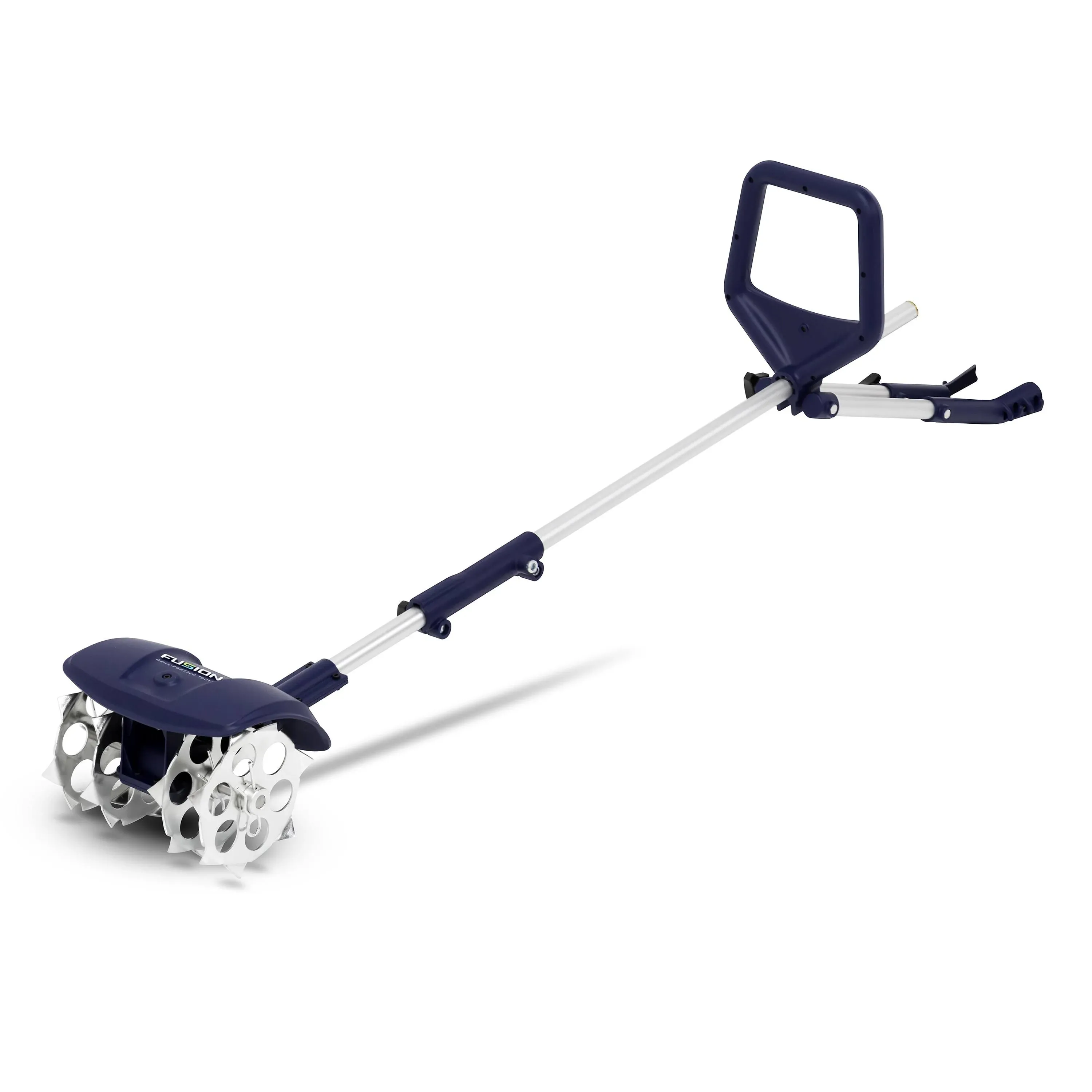 Fusion Drill-Powered Cultivator, Adjustable Tilling Width Up To 8”, Tilling Depth Up To 5.5”, Compatible With Most Cordless Drills, Adjustable Length, Model: 33061