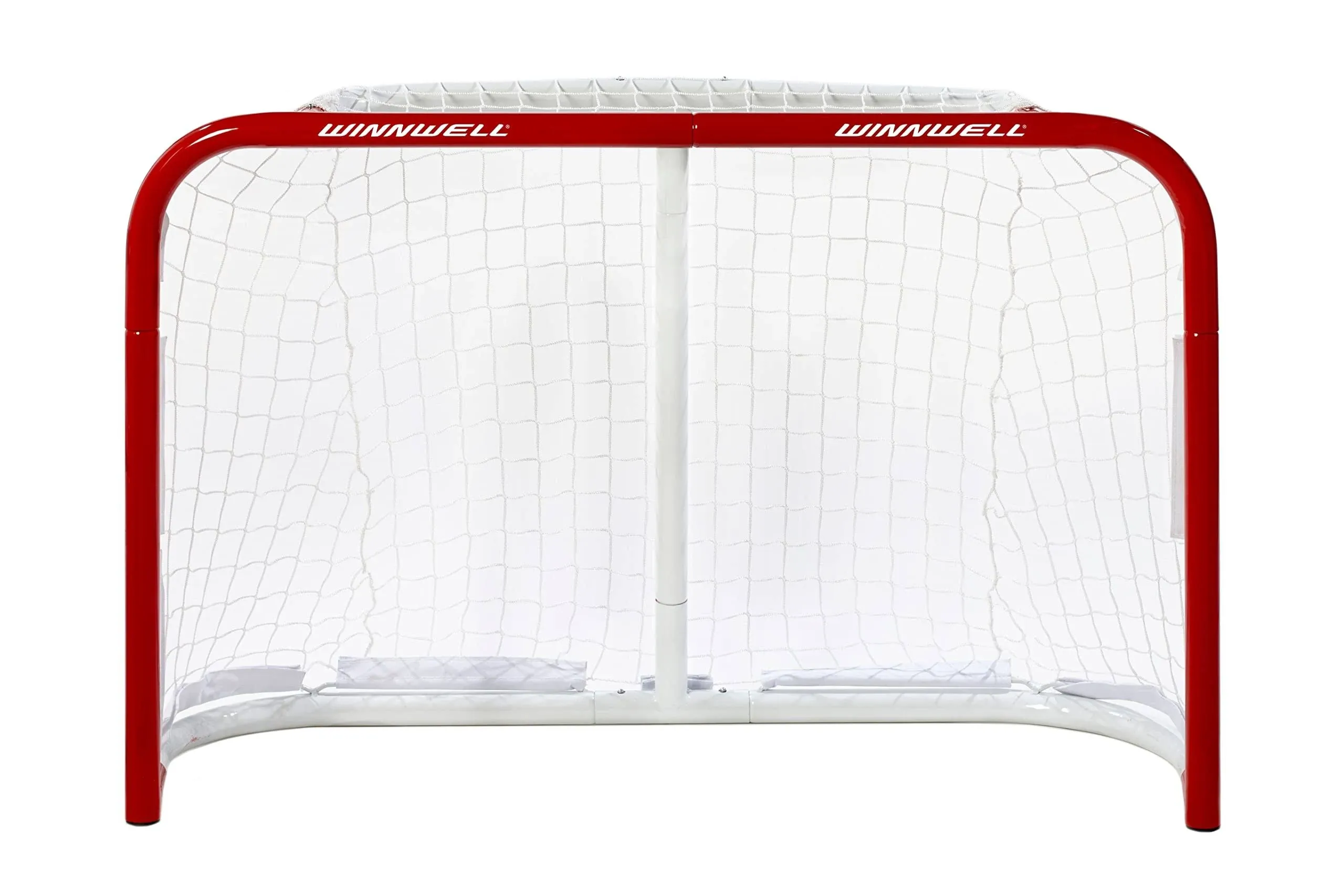 Winnwell Knee Hockey Goal Net - Indoor & Outdoor Hockey Training Equipment - includes 1 Goalie Net & 2 Balls