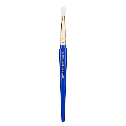 Bdellium Tools Professional Makeup Brush - Golden Triangle 765 Small Angled Shader - With All Vegan and Soft Synthetic Fibers, For Flawless, Professional Eye Shadow Application (Blue, 1pc)