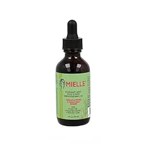 Mielle Organics Rosemary Mint Scalp & Hair Strengthening Oil With Biotin & Essential Oils, Nourishing Treatment for Split Ends and Dry Scalp for All Hair Types, 2-Fluid Ounces