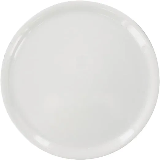 White Porcelain Pizza Plate 12 inch-Saturnia - 1 Case of 6 Plates