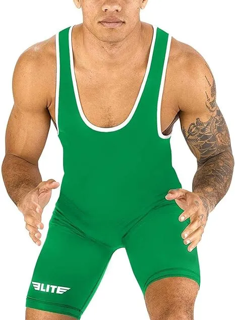 Elite Sports Men’s Wrestling Singlets, Standard Singlet for Men Wrestling Uniform