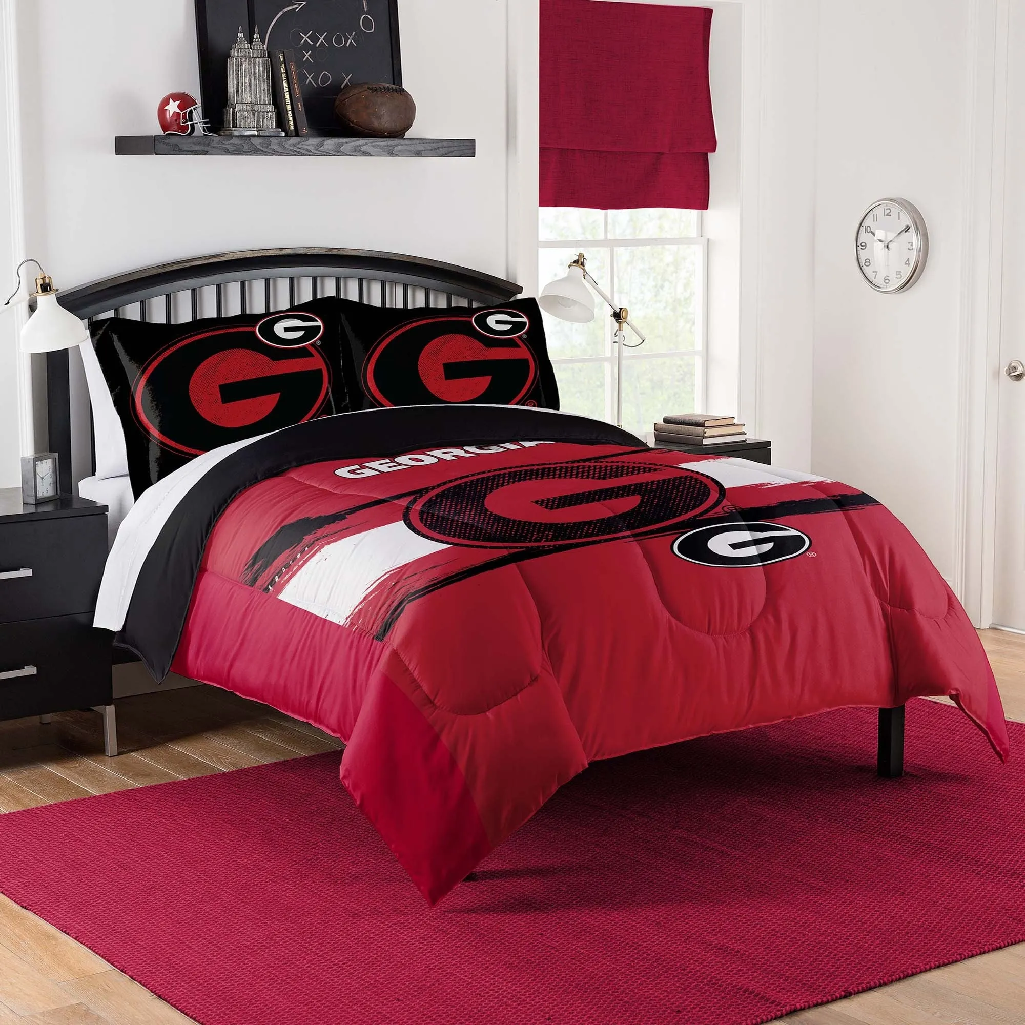 NCAA Georgia Bulldogs Officially Licenced Comforter & Sham set