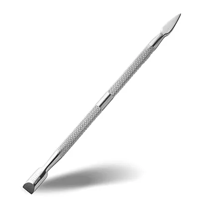 Rui Smiths Pro Cuticle Pusher with 2 Ends - Stainless Steel Manicure Tool - Style 104