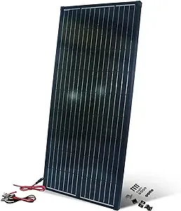 Nature Power 215 Watt 12 volt Solar Panel with Cables and Mounting Brackets