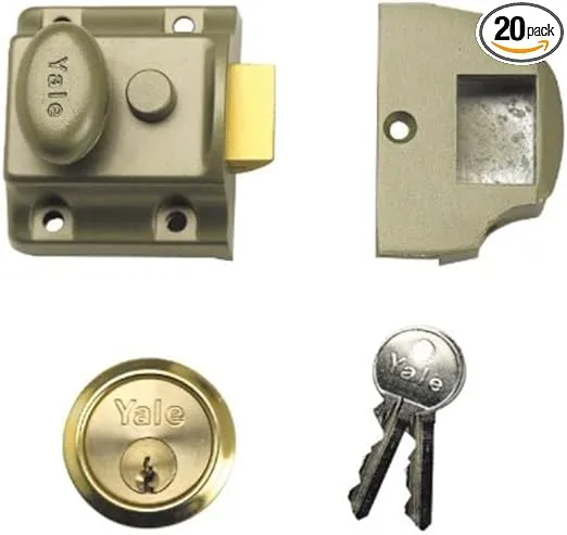 Yale Locks - 706 Traditional Nightlatch 40mm Backset Enb Finish Box