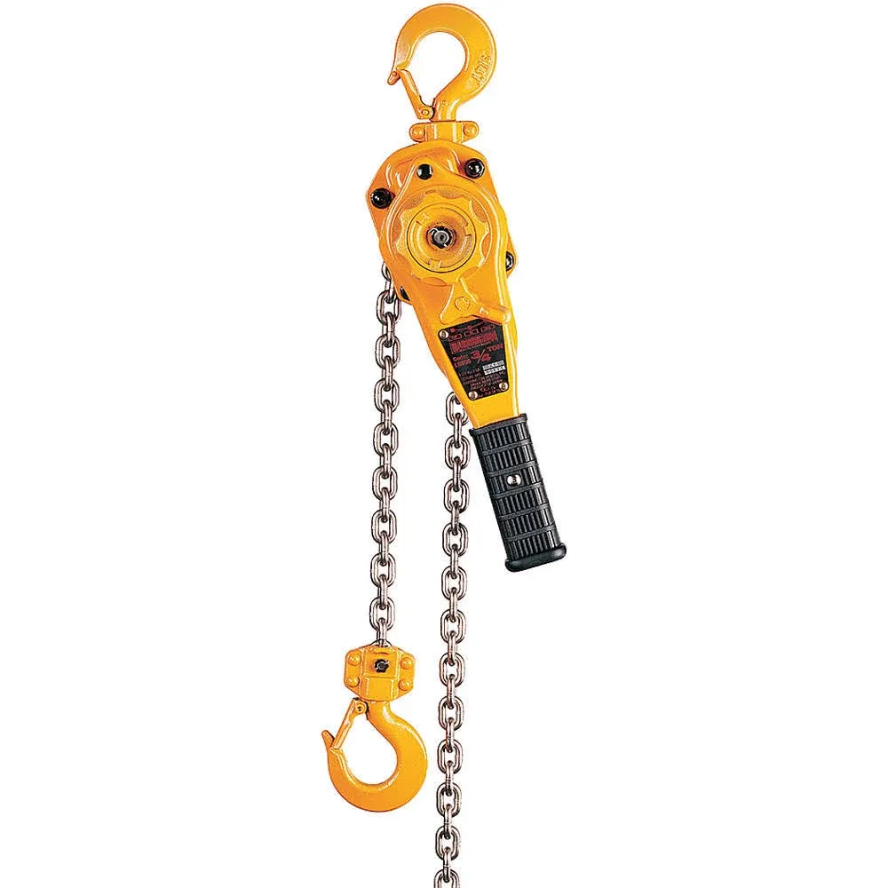 Lever Chain Hoist, 2,000 lb Load Capacity, 15 ft Hoist Lift, 1 5/32 in Hook Opening