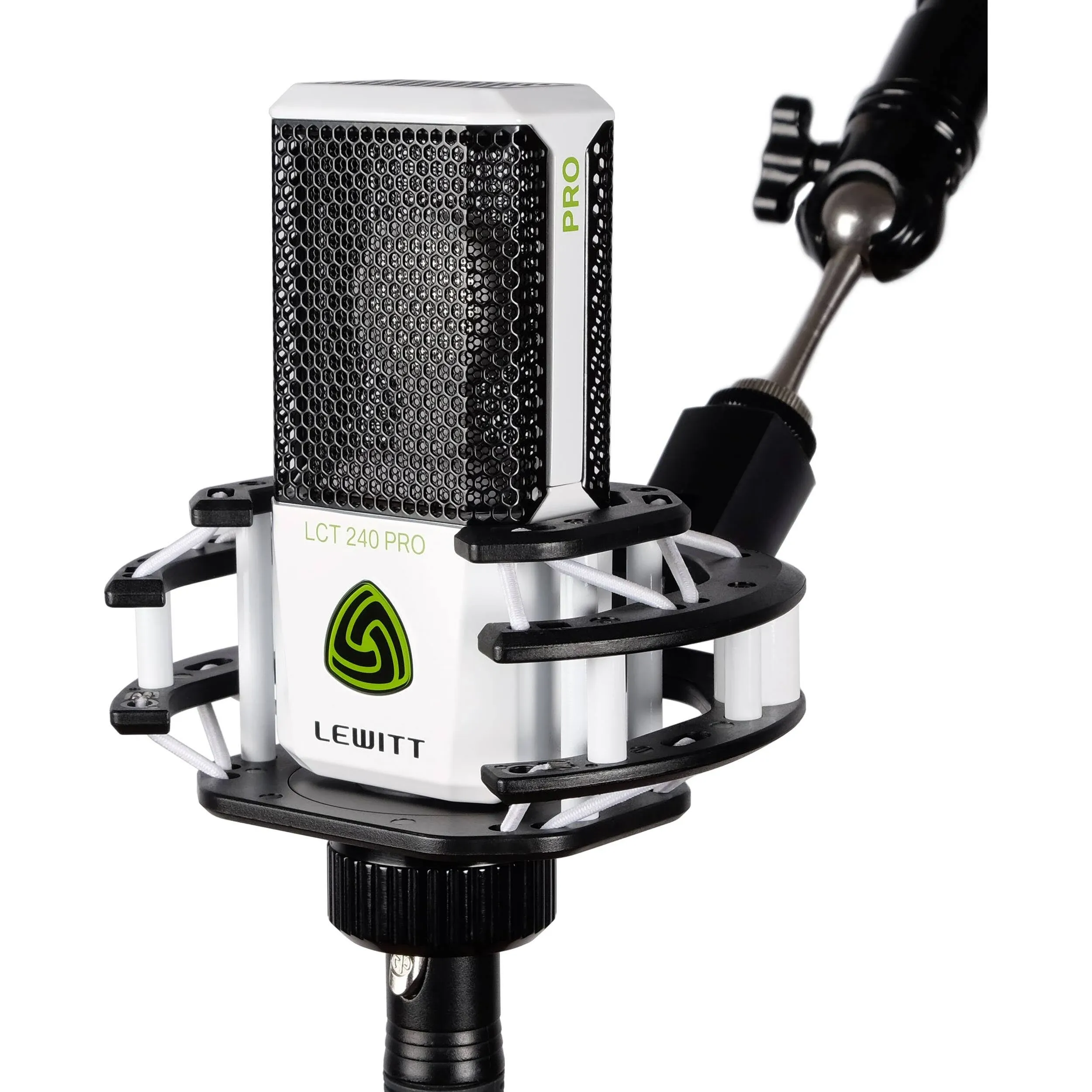 LCT-240 Pro Condenser Mic Value Pack w/ Windscreen & Shockmount - White