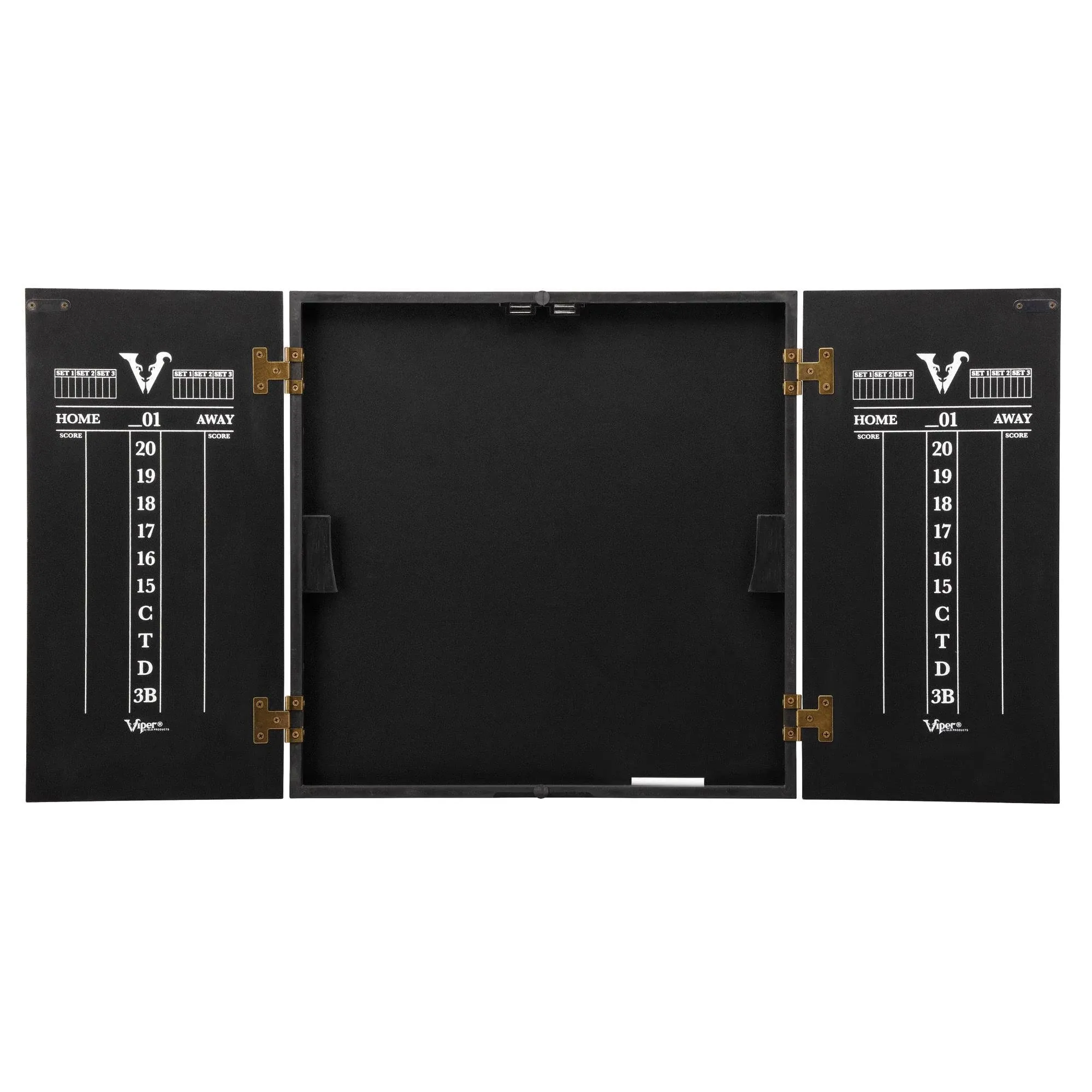 Viper Hideaway Dartboard Cabinet with Reversible Traditional and Ba...