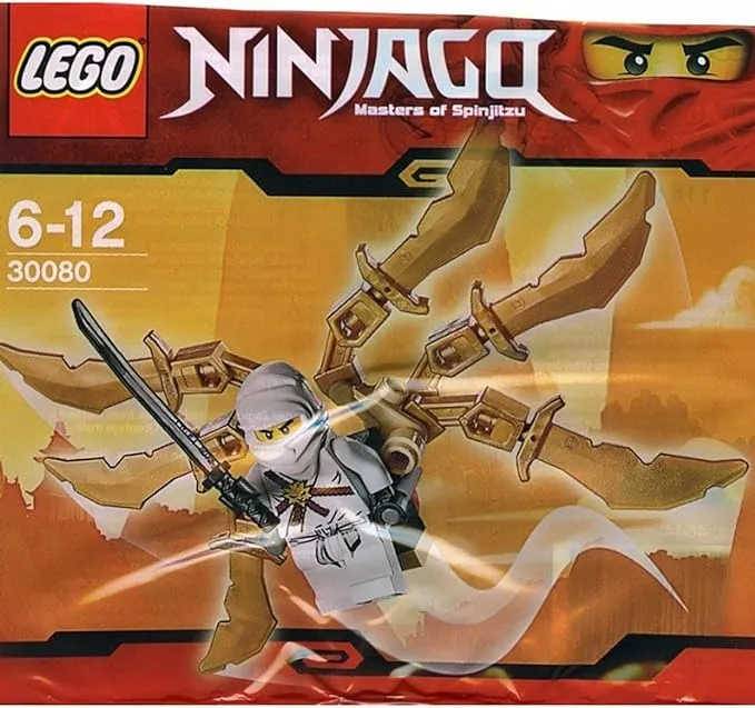 Lego Ninjago Exclusive Mini Figure Set #30080 Zane Ninja Glider Bagged