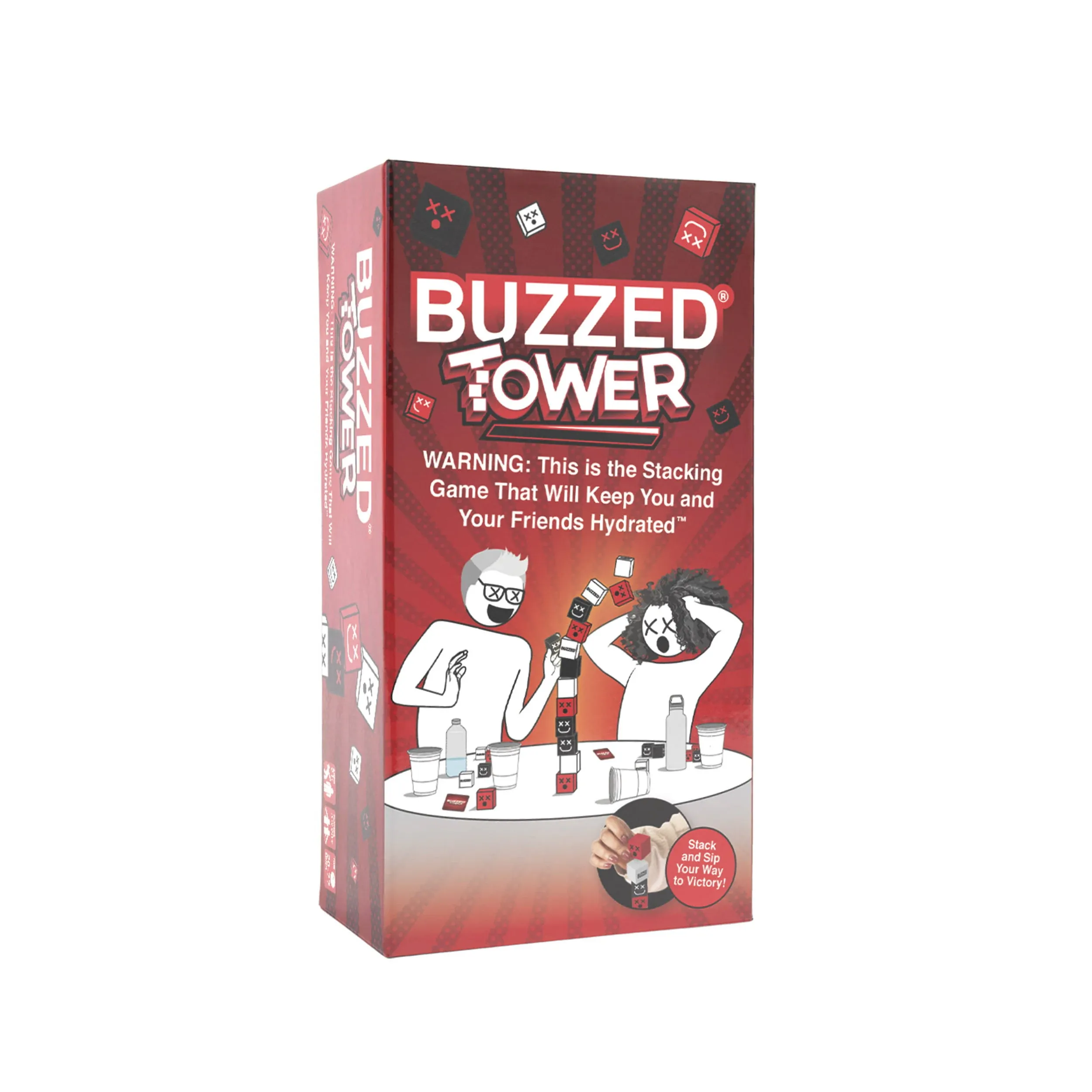 WHAT DO YOU MEME? Buzzed Tower - The World's Most Constructive Drinking Game - Drinking Games for Adults Party Games for All by Buzzed