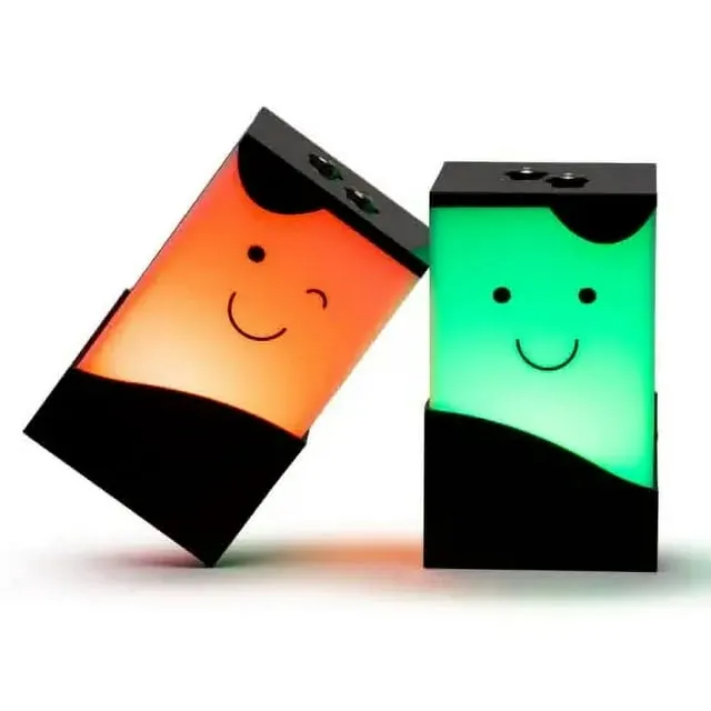 ZOCI VOCI Telepathy Lamp for Long Distance | Wi-Fi Enabled LED Lights (Set of 2) | Unique Gift for Families | App Based Easy one time Set-up, 200+ Colors to Play with (Captions)