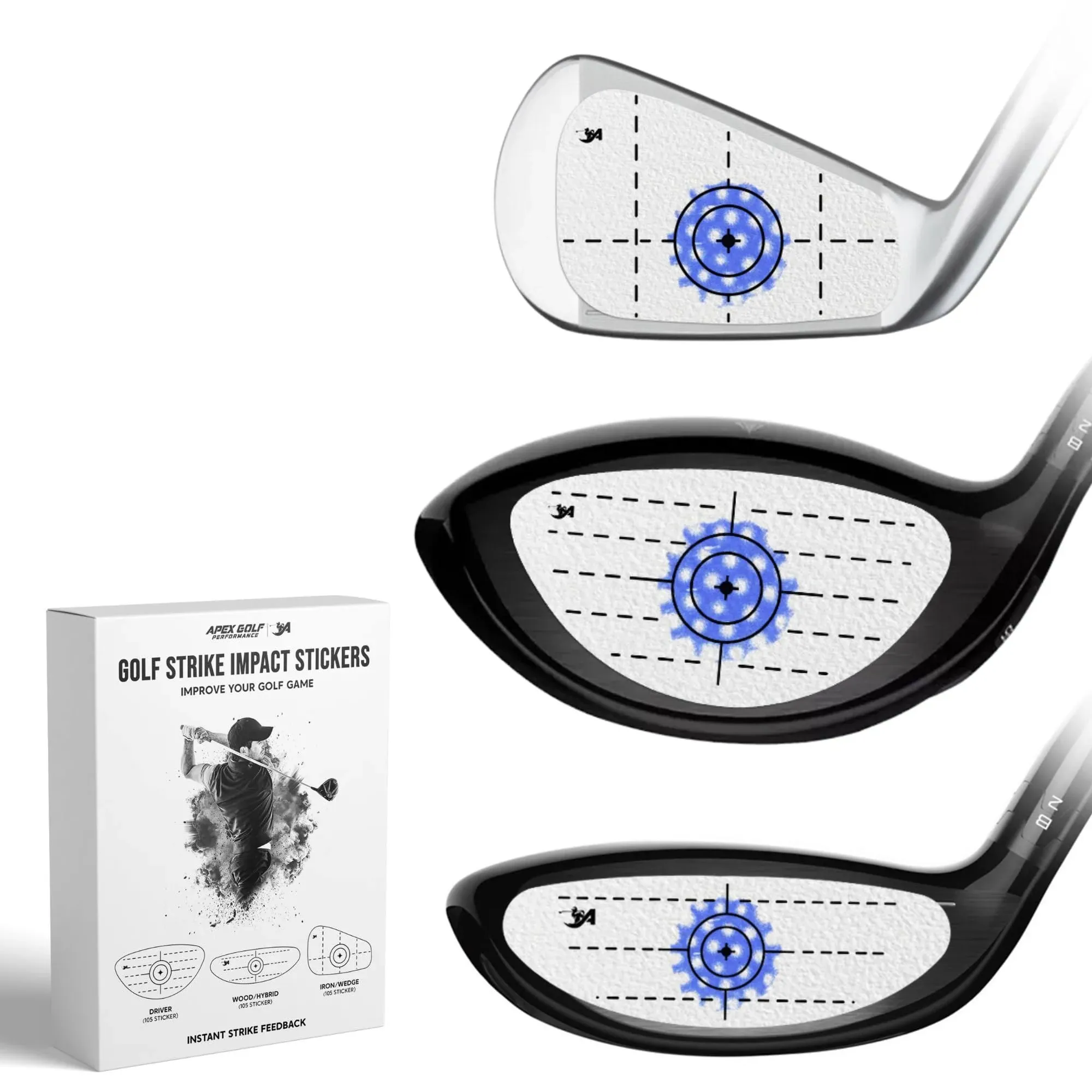 (Upgraded) Golf Impact Tape 315Pcs,Golf Stickers, Impact Tape, Golf Face Tape ...