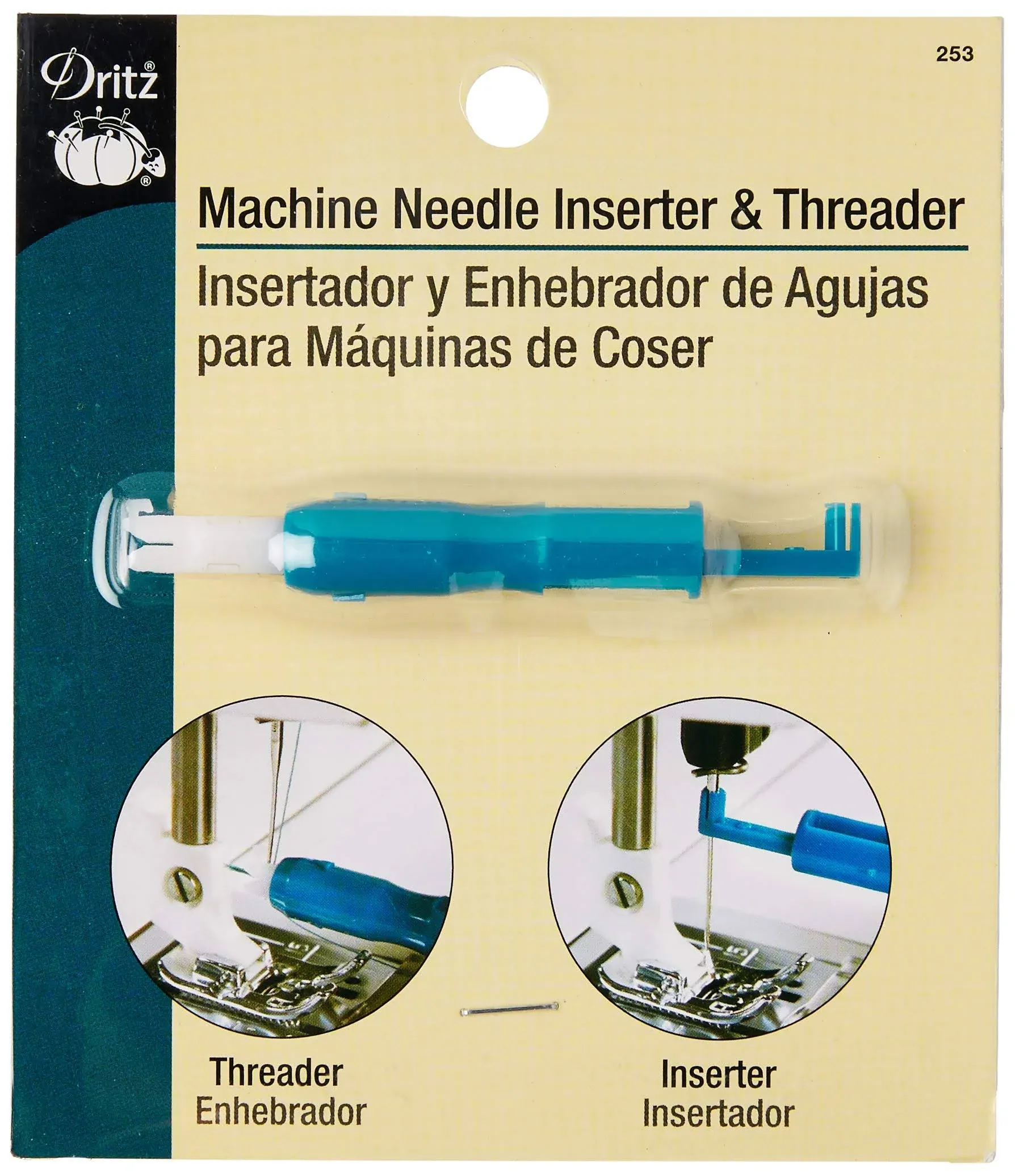 Dritz 253 Machine Needle Inserter & Threader for Sewing