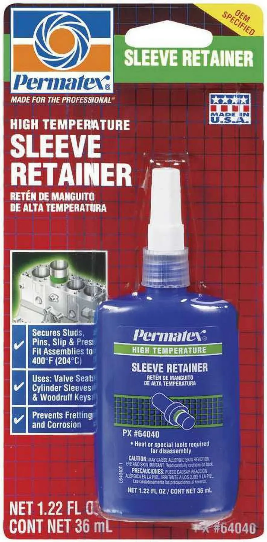 PERMATEX SLEEVE RETAINER 64040