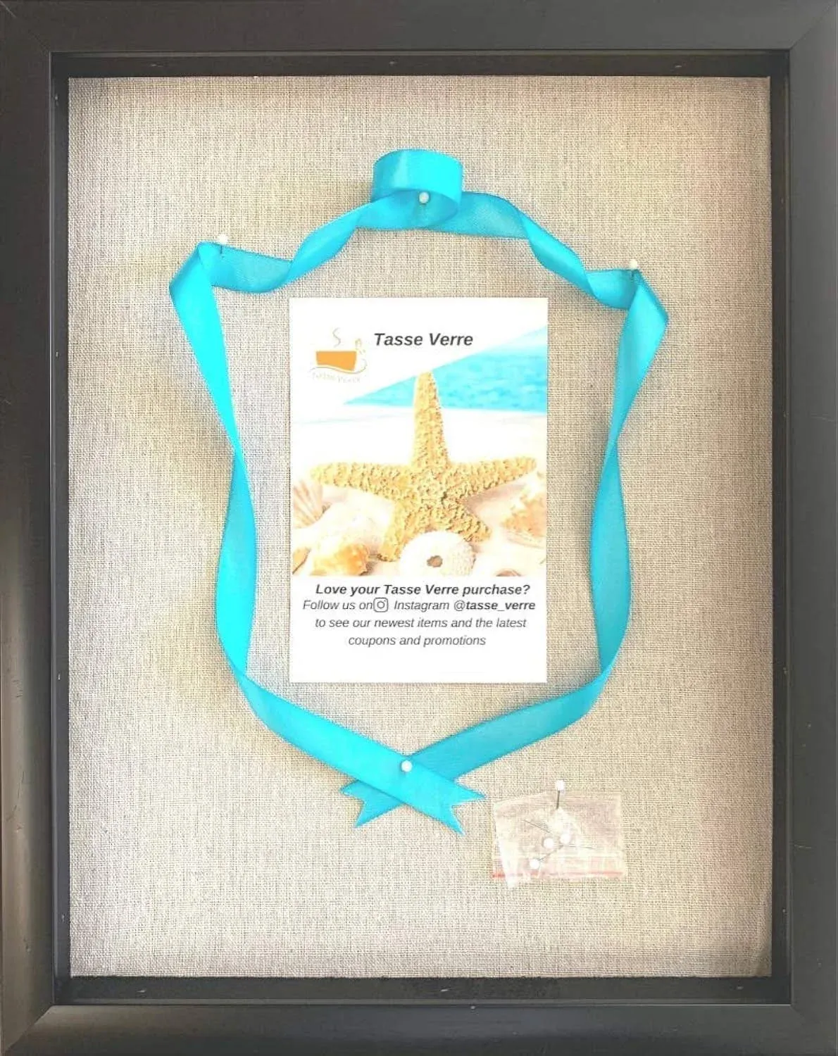 Tasse Verre 12x15 Shadow Box Display Frame with Linen Background and 8 Stick Pins ...