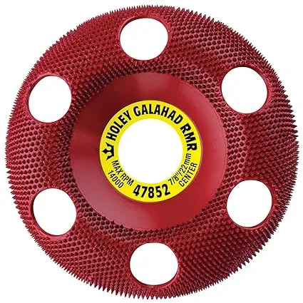 Arthur's Tools Holey Galahad Round Medium Red Grit Disc