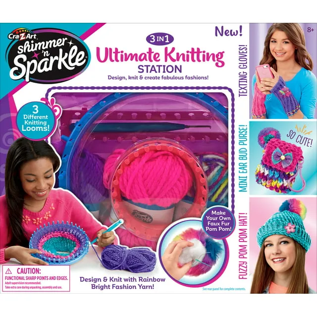 Shimmer 'N Sparkle 3 in 1 Ultimate Knitting Station