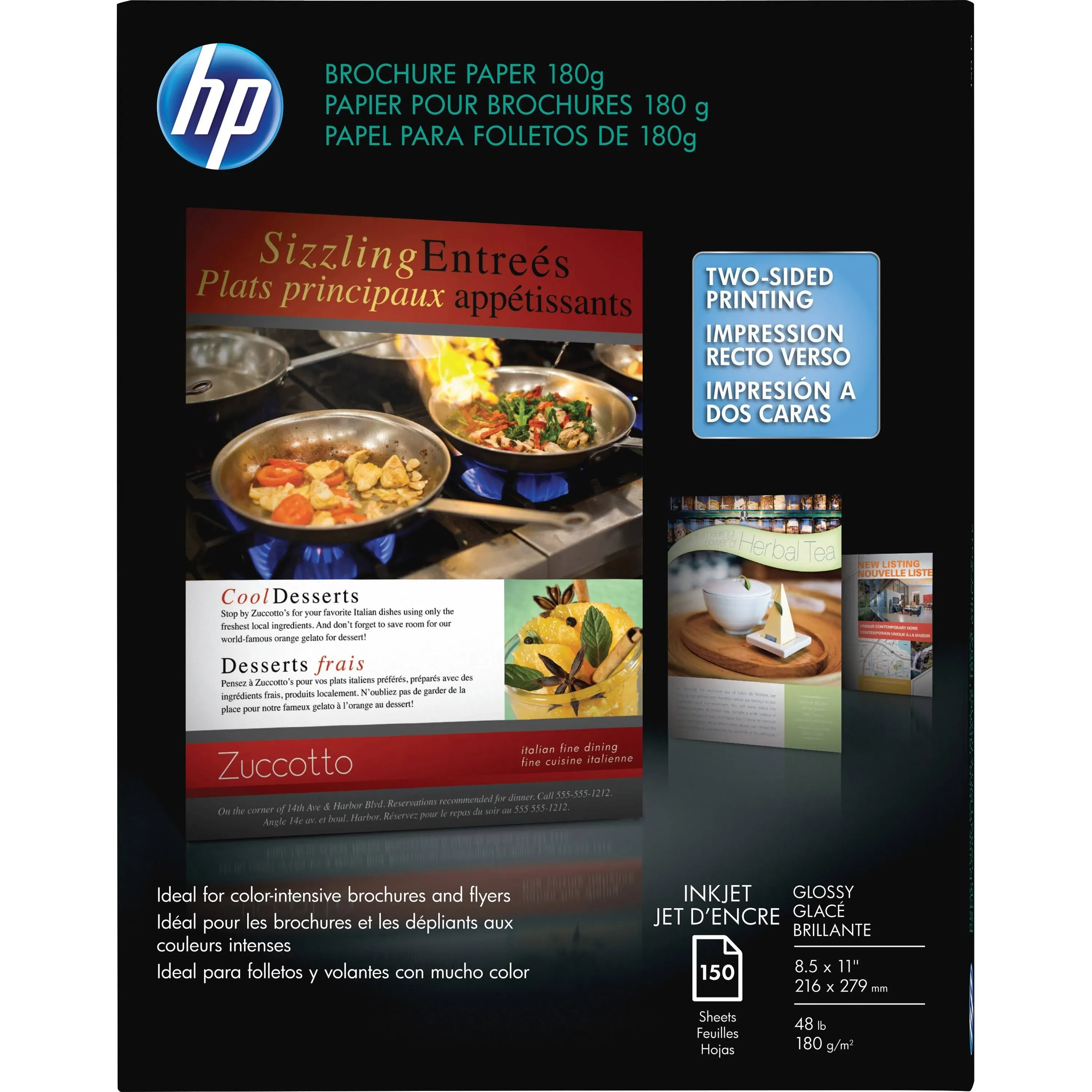 HP Glossy ANSI A Letter Brochure Paper