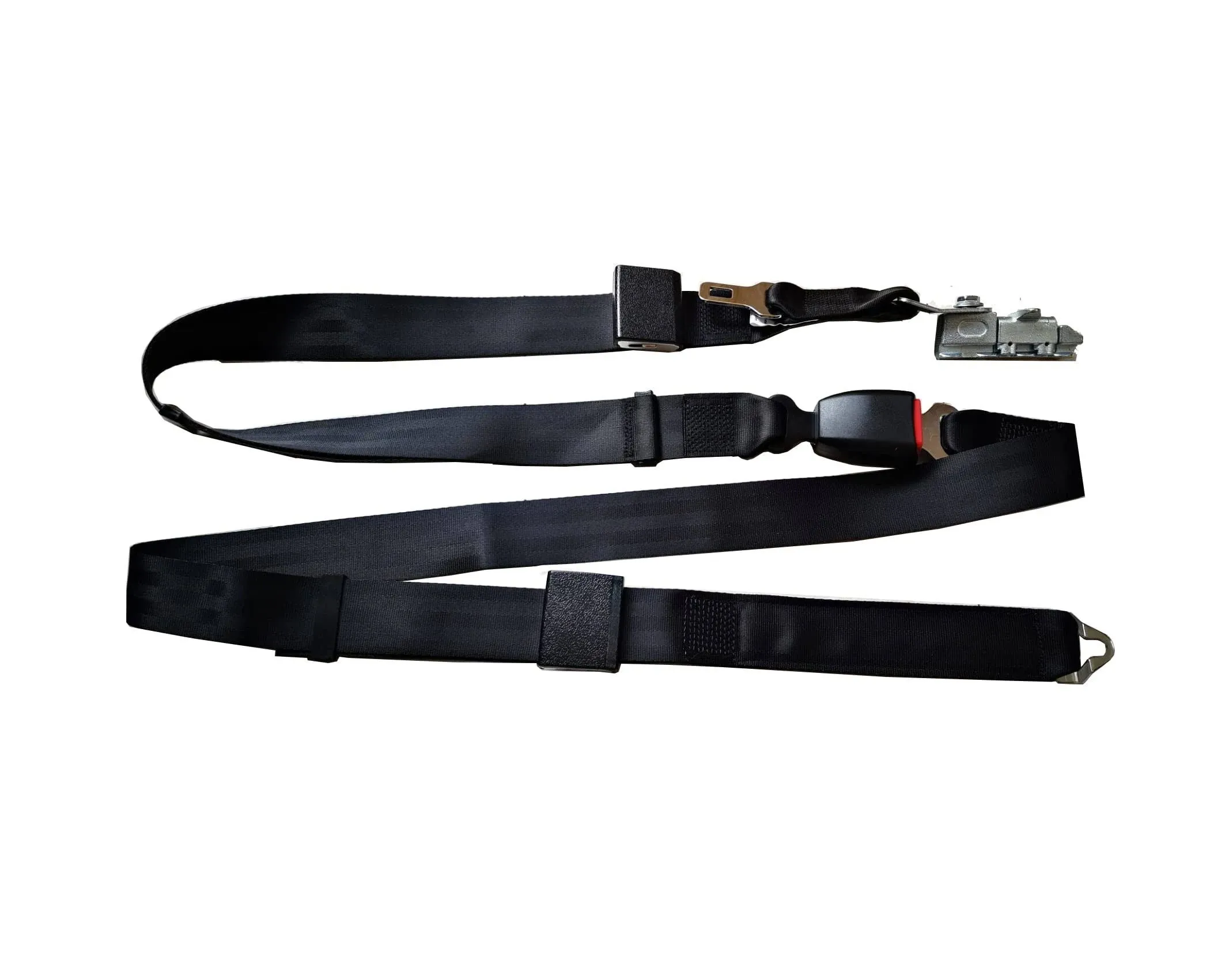 Wheelchair Tie Down,Seat Belt,Wheelchair Harness,Lap Belt with Reinforced Forged Quattro Stud Fitting Fits L-Track