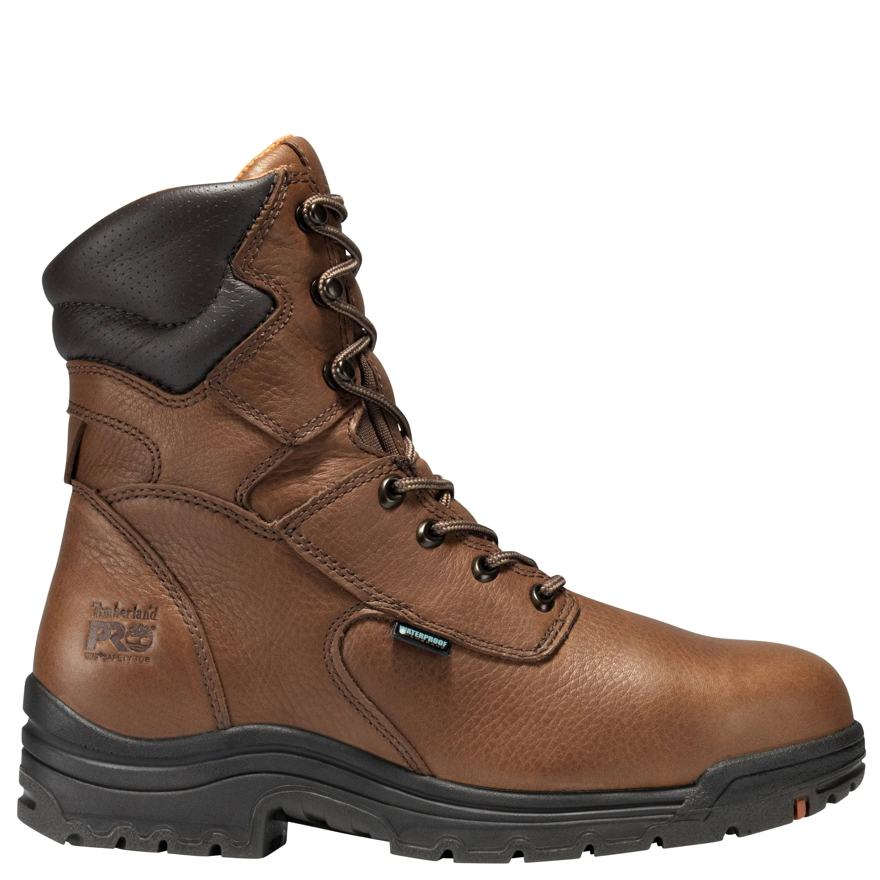 Timberland PRO Boots: Men's TiTAN 47019 Brown Waterproof Alloy Toe EH Boots