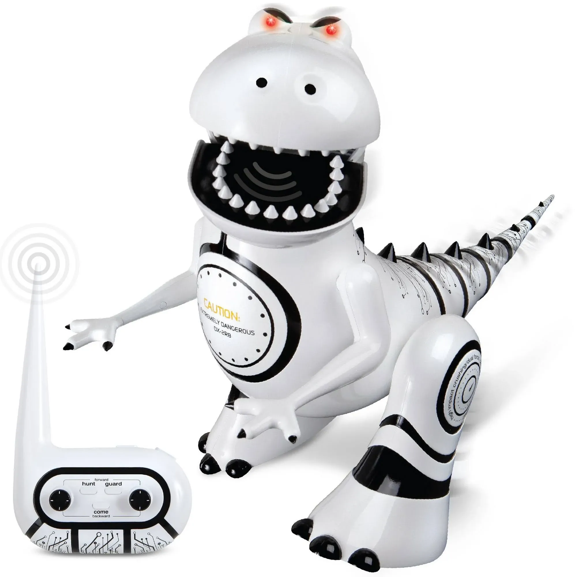 Sharper Image Interactive RC Robotosaur Dinosaur, One Size, White