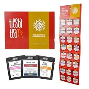 Holiday Advent Calendar 2023 - 24 Loose Leaf Tea Blends, Limited Edition Gift Se