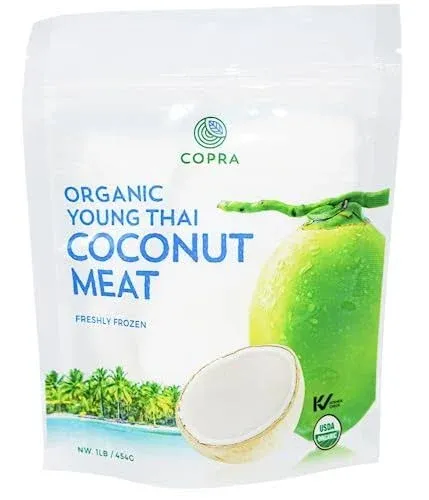 Organic Frozen Young Thai Coconut Meat | Copra Coconuts