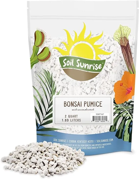 Horticultural Bonsai Pumice Soil Amendment, Supplement for Bonsai and Cactus Indoor Plants