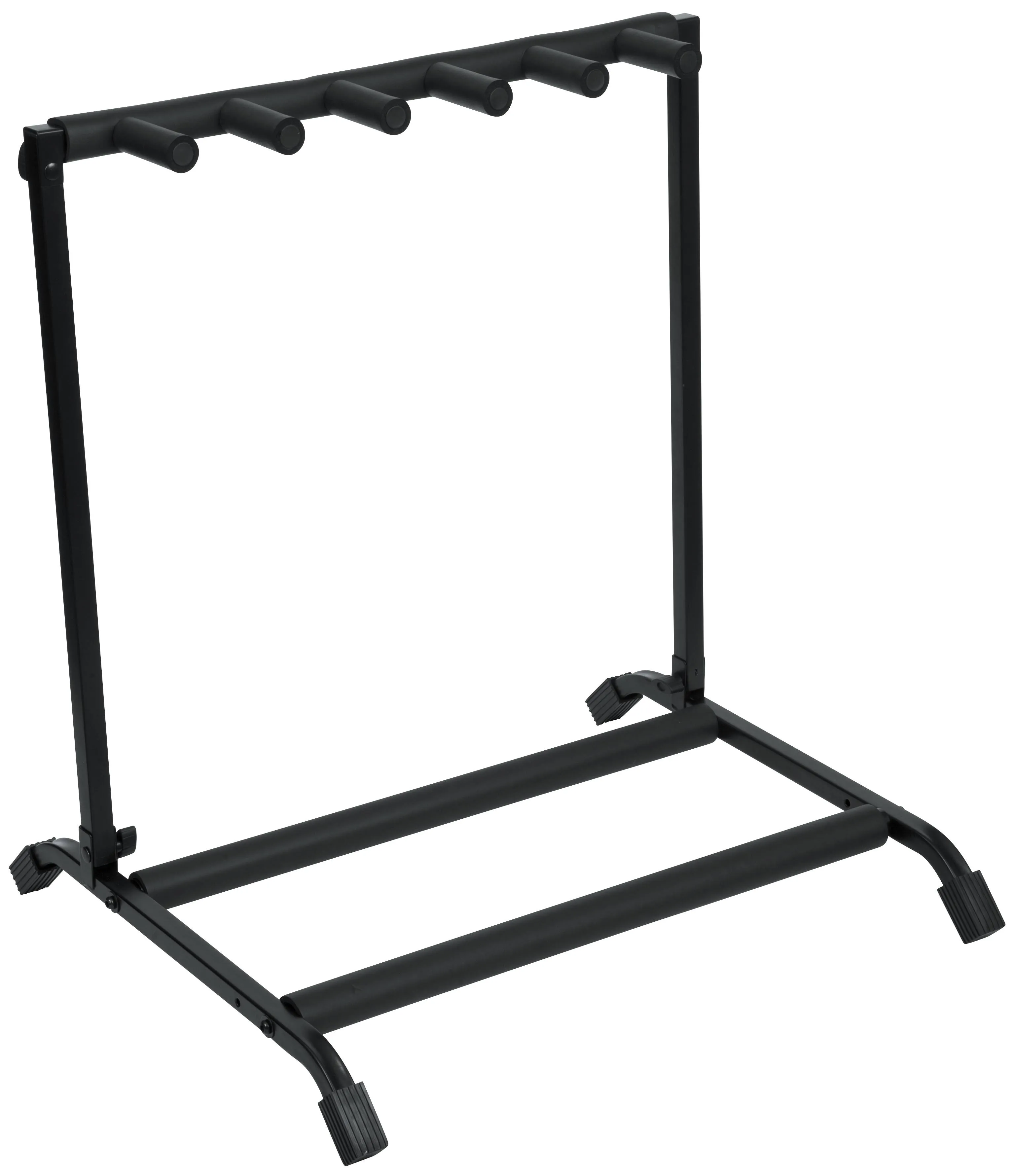 Rok-It Multi Guitar Stand Rack with Folding Design; Holds up to 5 Electric or Acoustic Guitars (RI-GTR-RACK5)