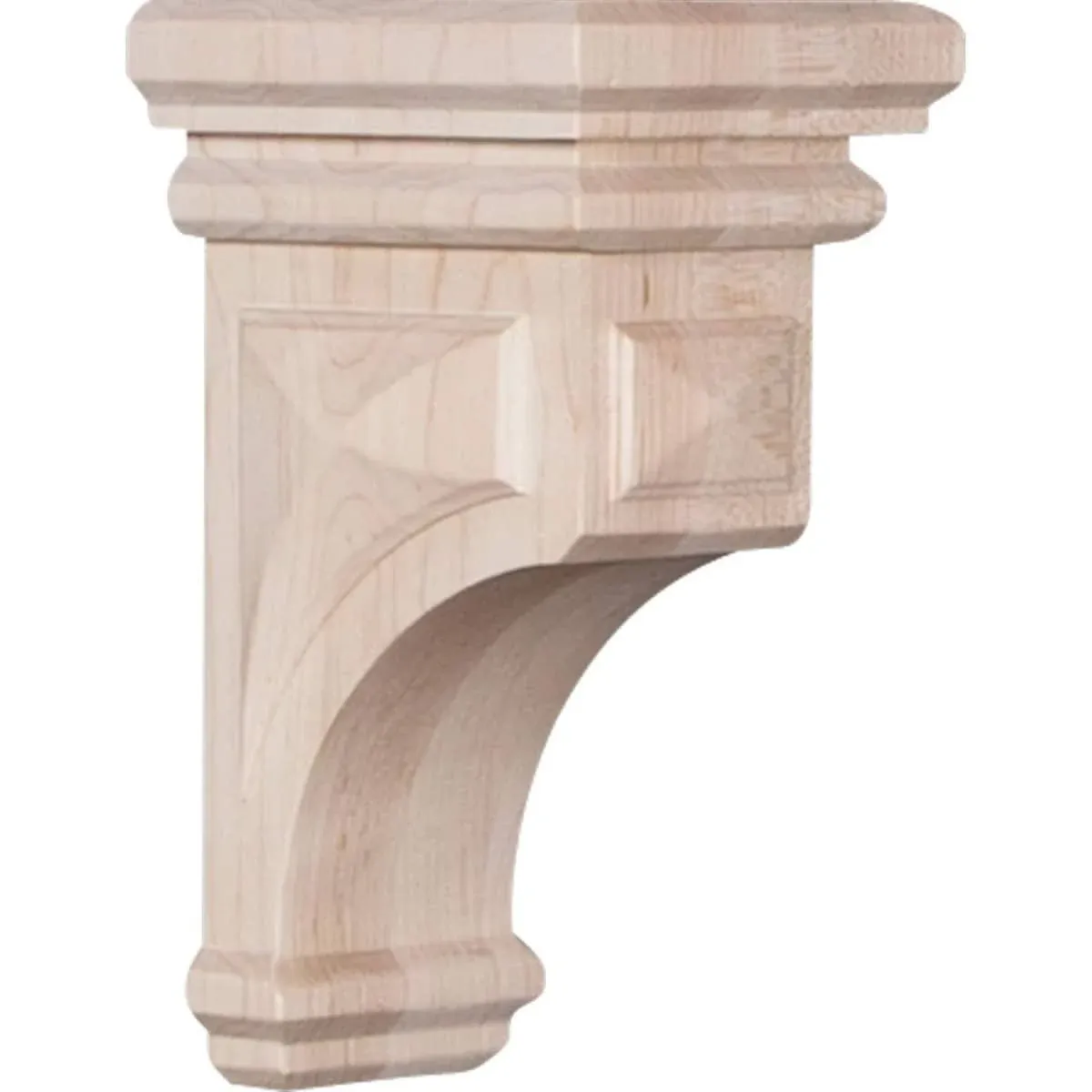 Ekena Millwork CORW06X06X12WFRW 6"W x 6 3/4"D x 12"H Large Woodruff Wood Corbel ...