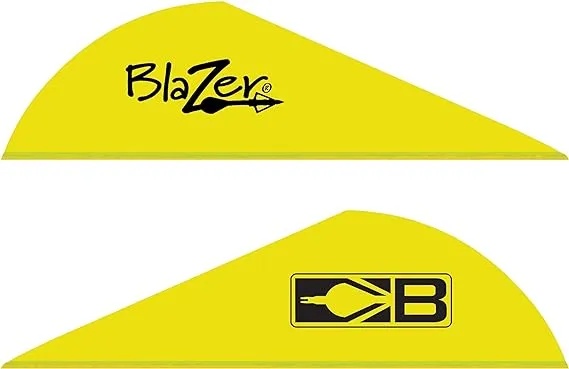 Bohning Blazer Vanes 2" Solid Neon Yellow 100Pk