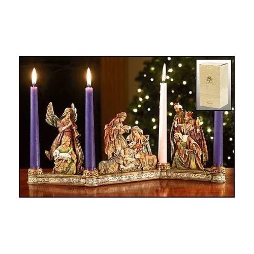 Nativity Advent Candleholder