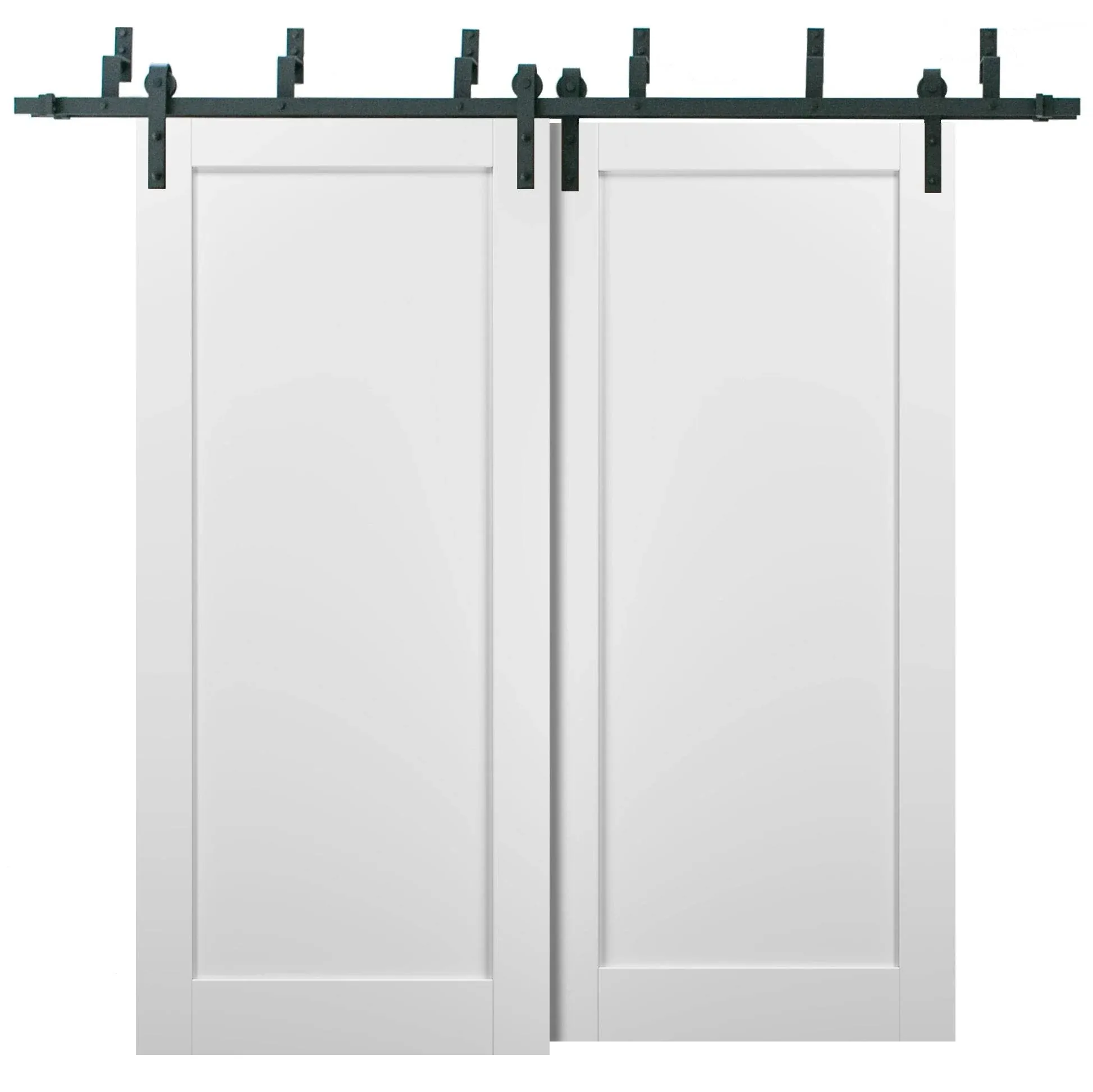 Barn Bypass Interior Door, 36" x 84", White